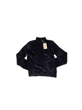 Universal Thread Black Fuzzy Mock Collared Sweater XS